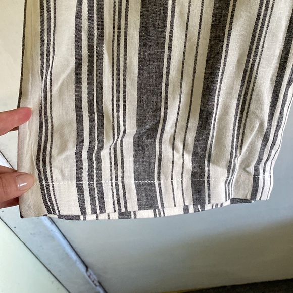 Land and Sea Linen Stretch Blend Wide Leg Pants Adjustable Stretch Waist - Picture 4 of 14